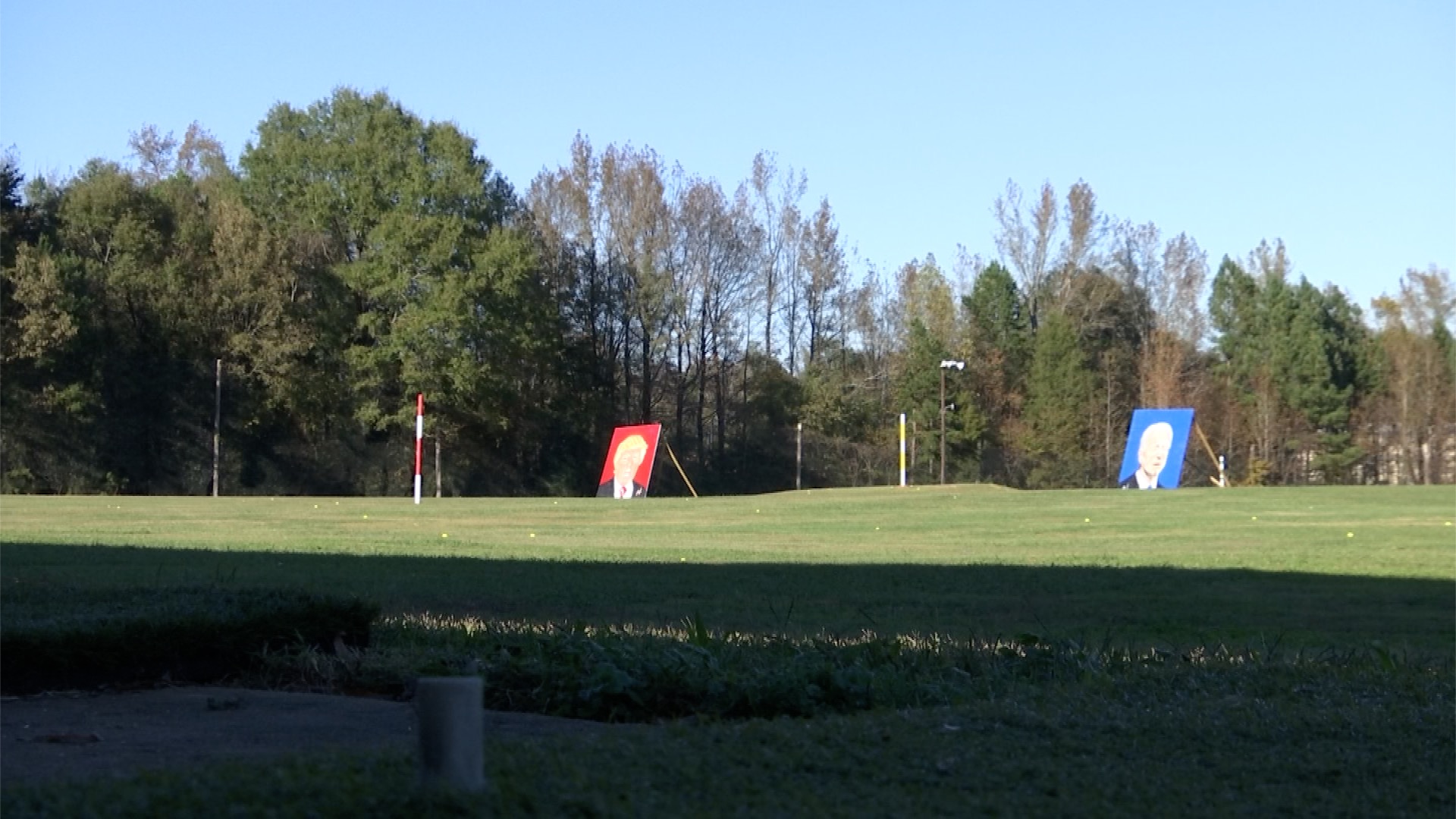 Gastonia Golf Range Lets Voters Swing Out Frustration